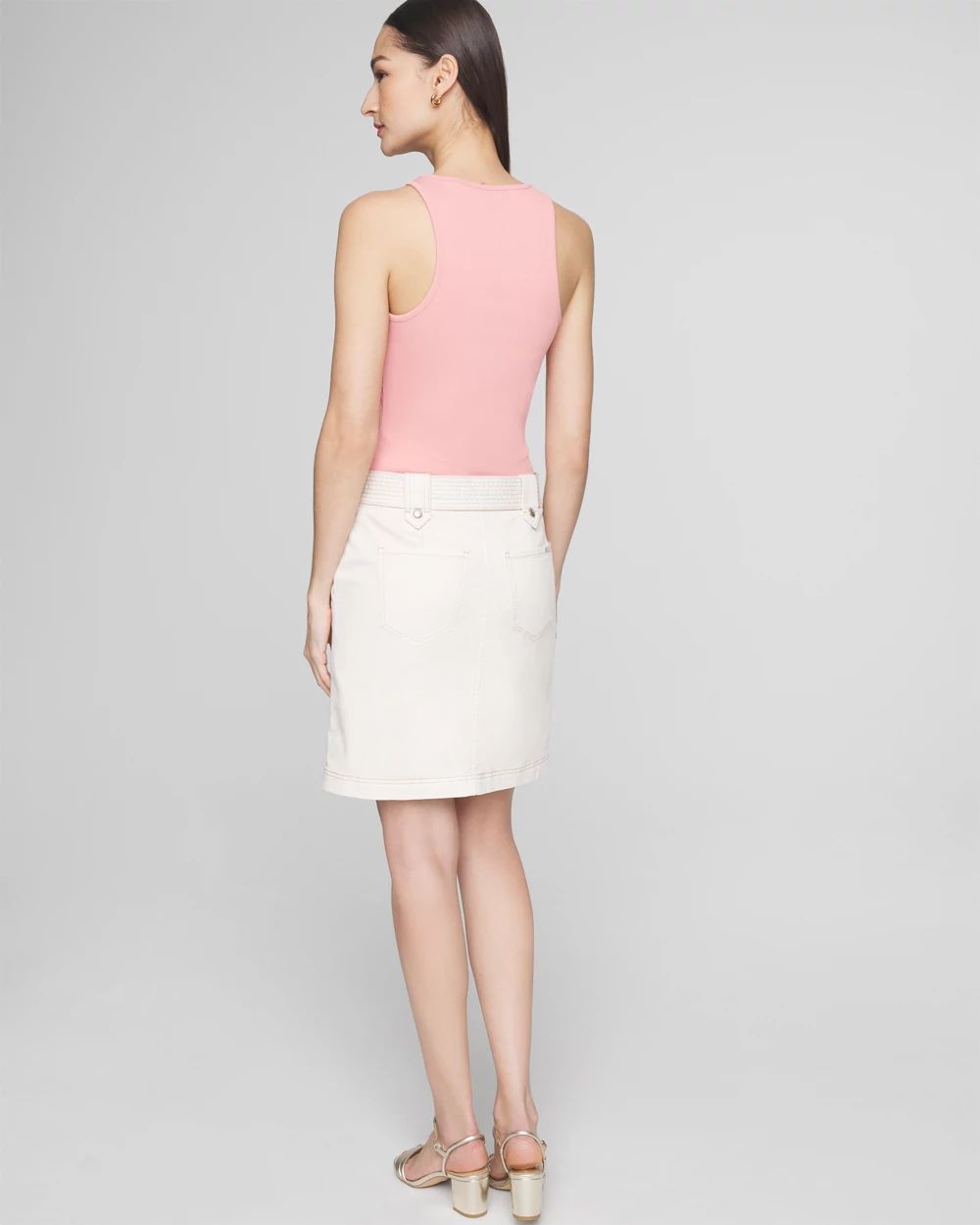 Belted Utility Boot Skirt White House Black Market